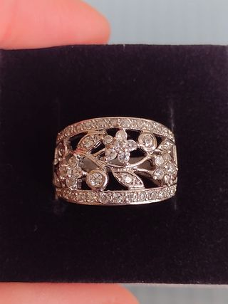 Anillo plata Swarovski