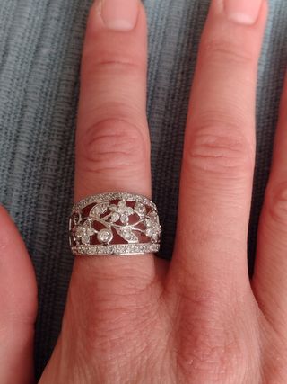 Anillo plata Swarovski