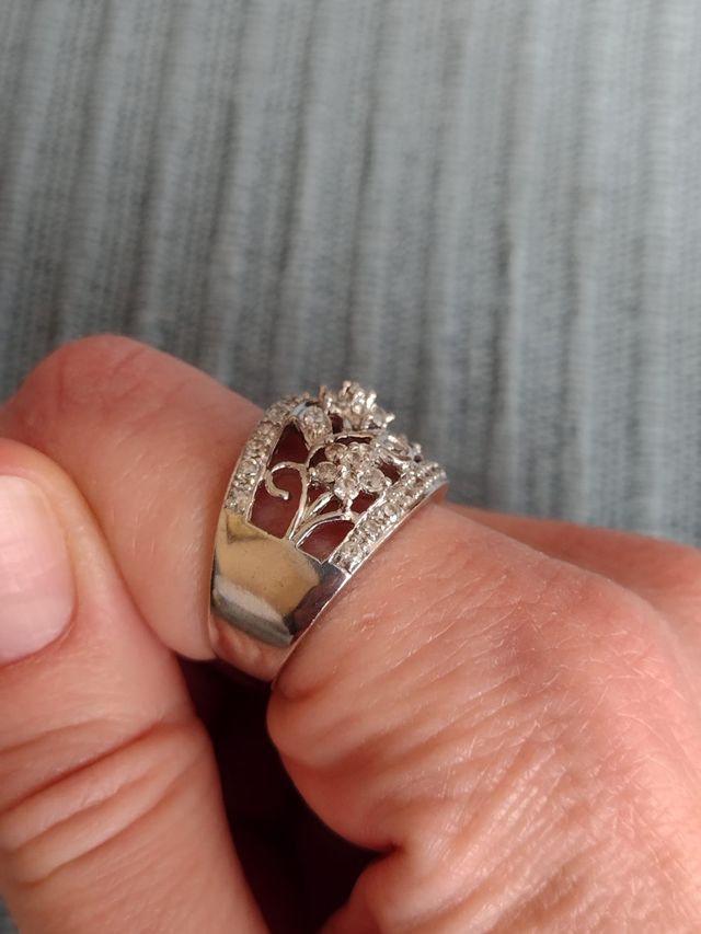 Anillo plata Swarovski