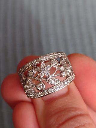 Anillo plata Swarovski