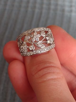 Anillo plata Swarovski
