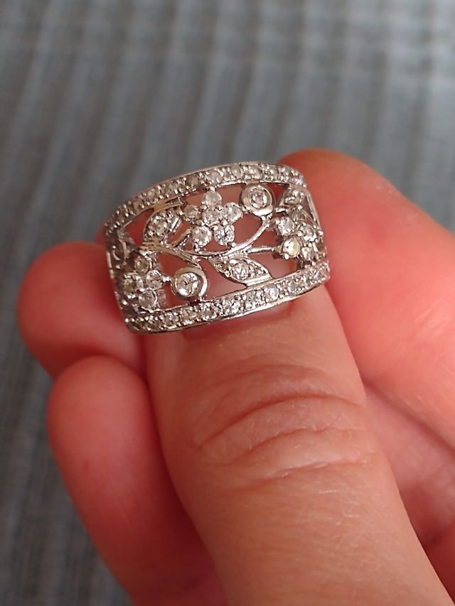 Anillo plata Swarovski
