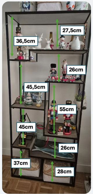 Estantería estilo industrial