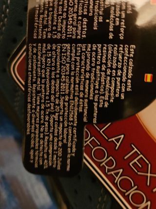 Zapato seguridad nuevo