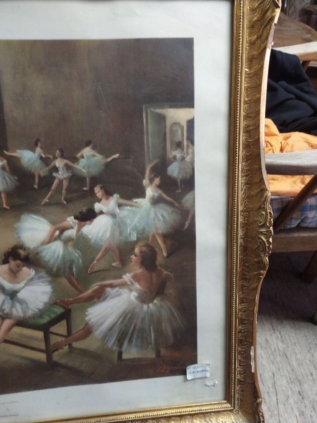 Cuadro antiguo bailarinas