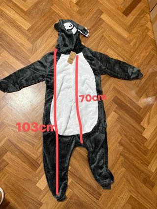 Pijama de dormir para niños para disfraz de Lobo