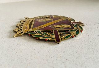 Placa esmaltada emblema guardia Franco Plus Ultra
