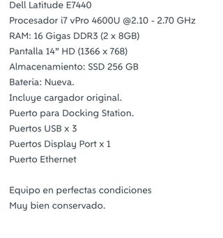 Dell Latitude E7440 i7 vPro