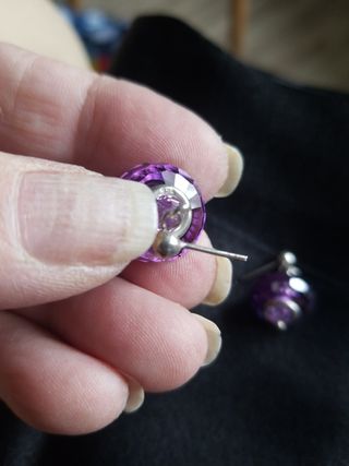 Preciosos pendientes en plata y piedras