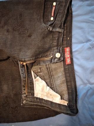 Jeans Donna TG 44/46 Nero leggero