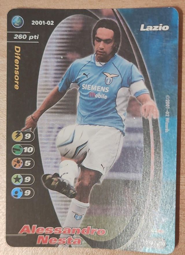 Football Champions Nesta Foil Near Mint 2001-02