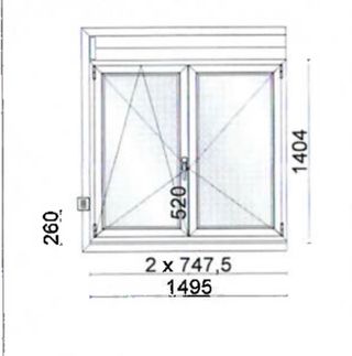 Ventanas/puertas balconeras y fijo aluminio marron