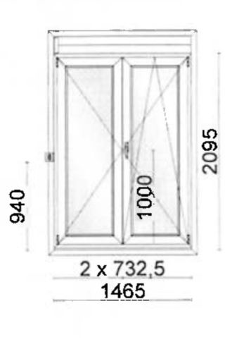 Ventanas/puertas balconeras y fijo aluminio marron