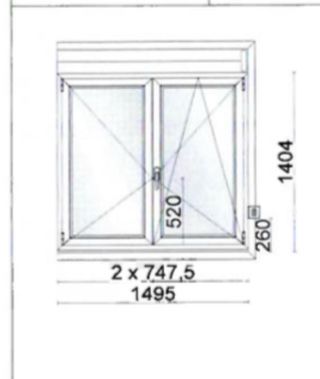Ventanas/puertas balconeras y fijo aluminio marron