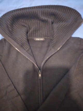 Cardigan nero M/L acrilico leggero