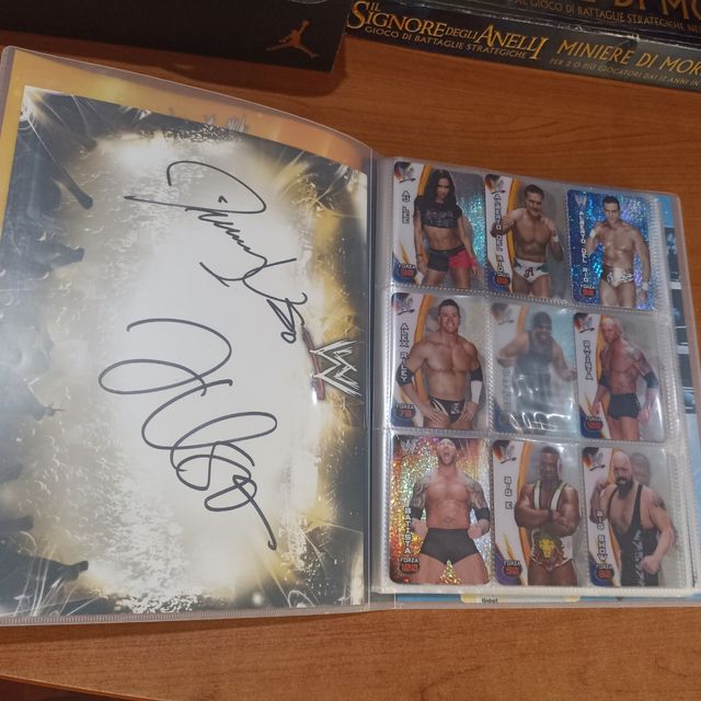 Album Lamincars WWE 2008 autografo Usos