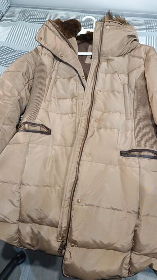 Chaquetón pluma mujer