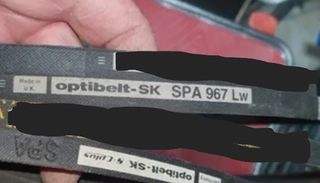 Correas trapezoidales motoventilador