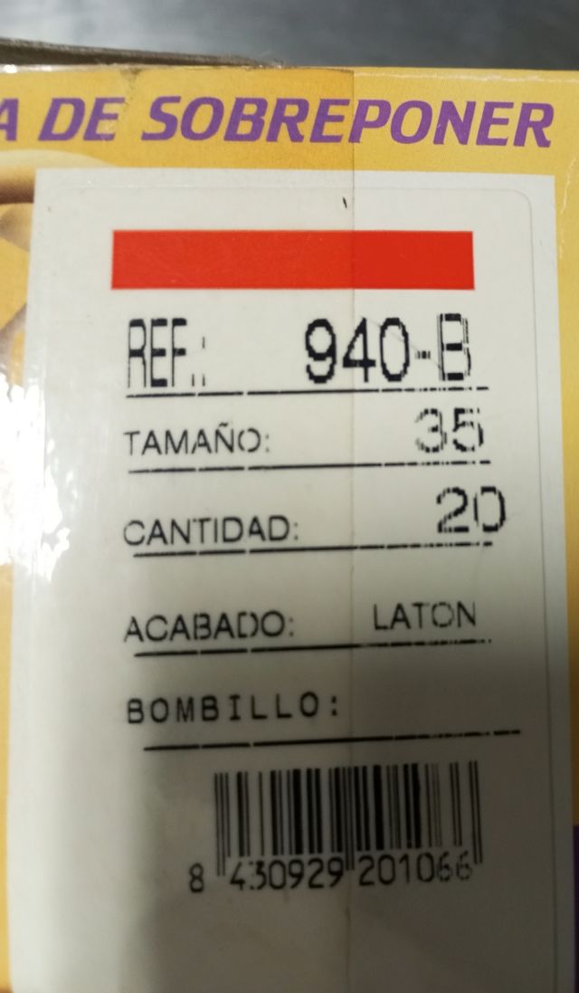 Cerradura de armario de embutir