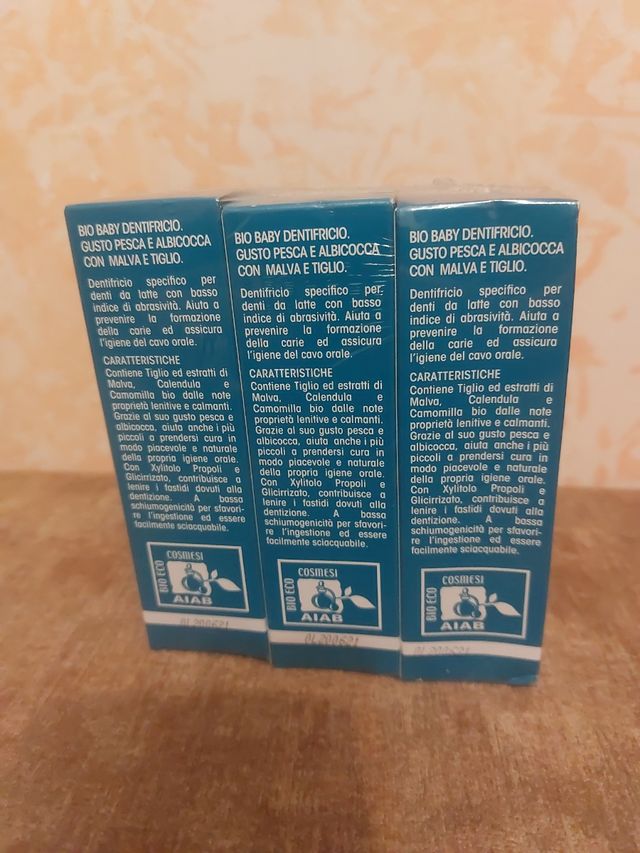 Bio Baby dentifricio, 6 unià 