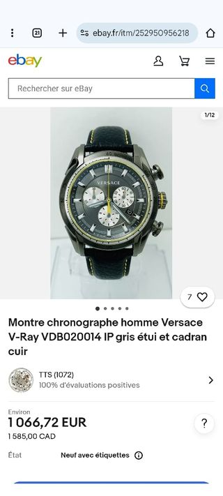 Reloj Versace hombre