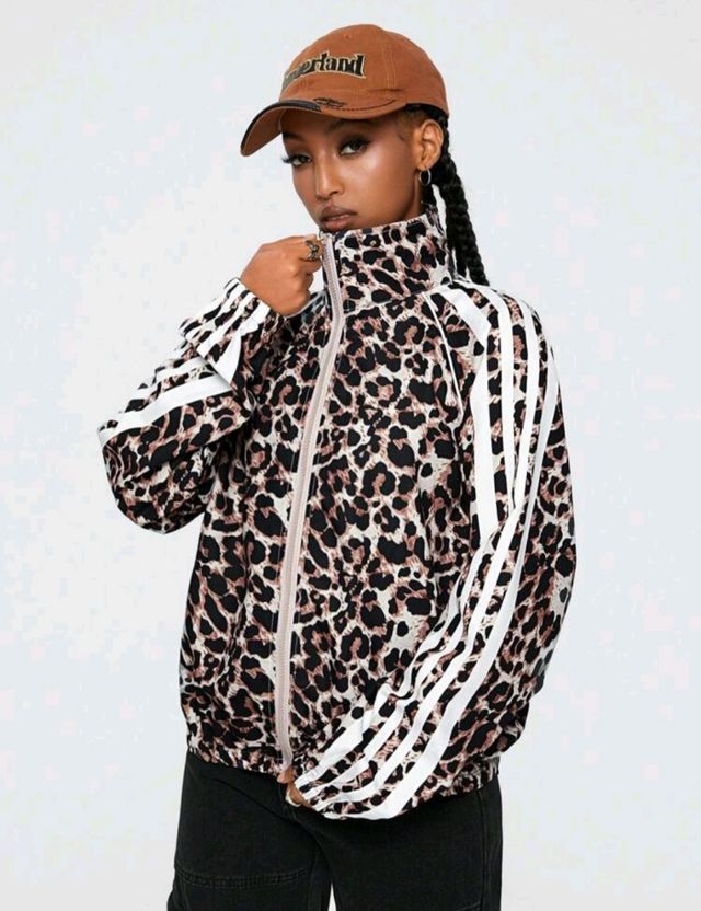 Chaqueta deportiva mujer leopardo