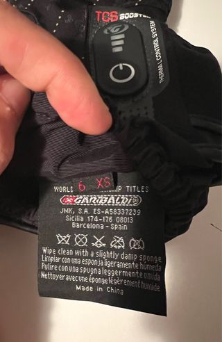 Guantes moto con calefacción talla XS