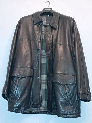 Cazadora 3/4 piel hombre talla 58.
