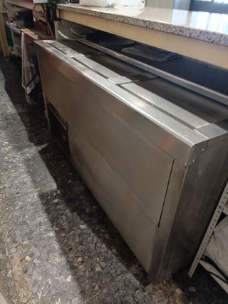 Botellero acero inox. 150. 3 puertas