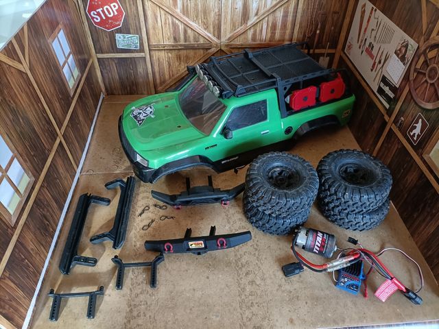 Lote Carrocería Traxxas Sport Verde 1/10