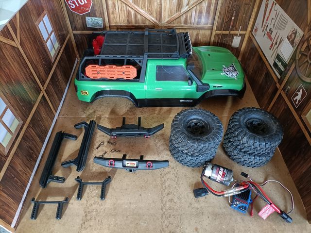 Lote Carrocería Traxxas Sport Verde 1/10