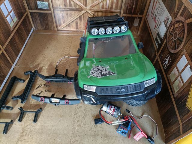 Lote Carrocería Traxxas Sport Verde 1/10