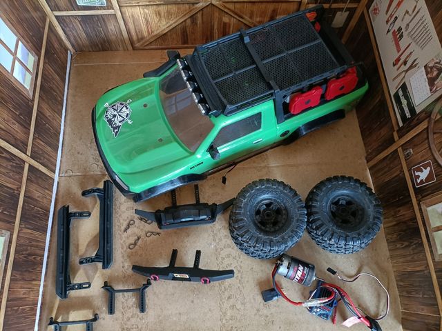 Lote Carrocería Traxxas Sport Verde 1/10