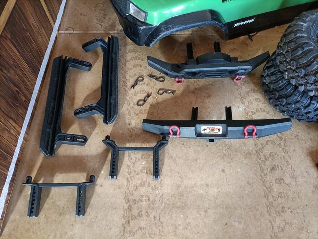 Lote Carrocería Traxxas Sport Verde 1/10