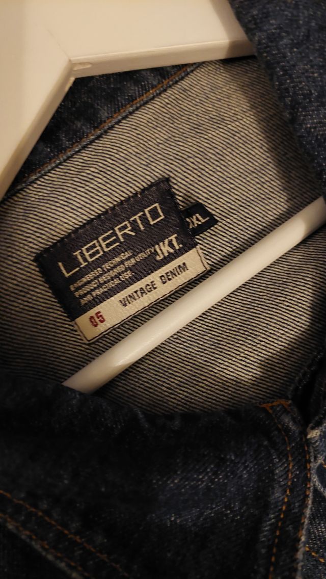 Cazadora vaquera azul oscuro Liberto