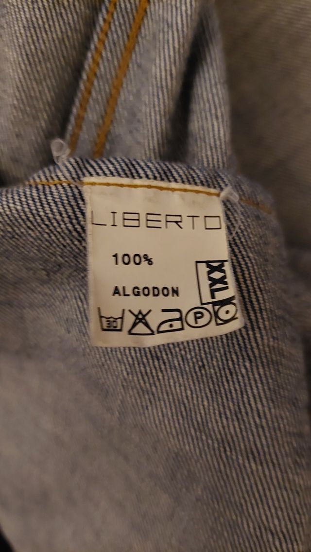 Cazadora vaquera azul oscuro Liberto