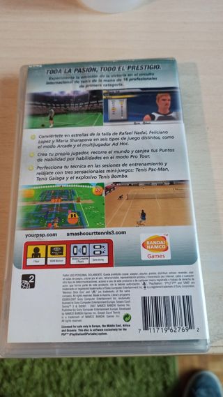 "SMASH COURT TENNIS 3" JUEGO PSP