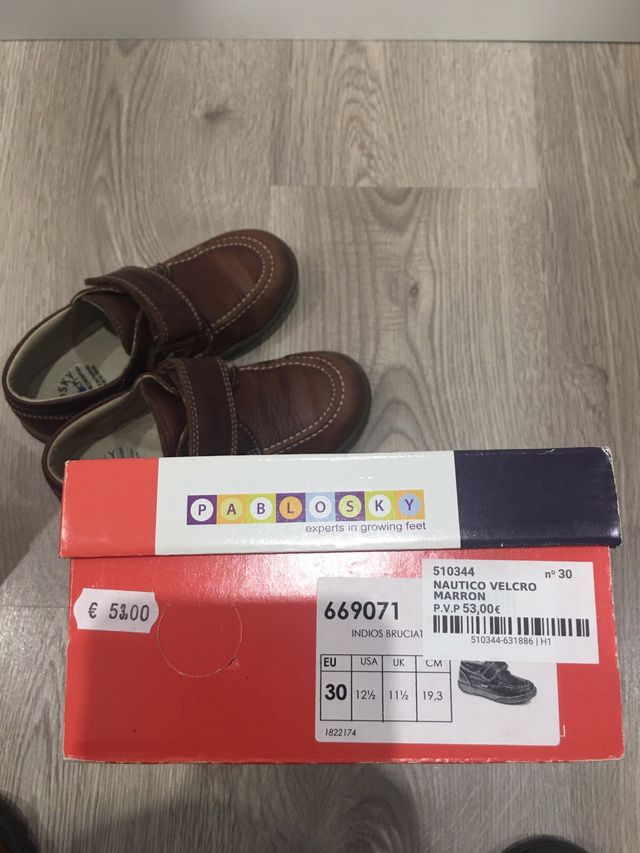 Nautico velcro niño marca pablosky