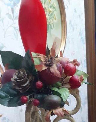 Porta candela in ferro verniciato