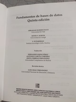 Fundamentos de bases de datos, 5ª edc. (Spanish Edition)