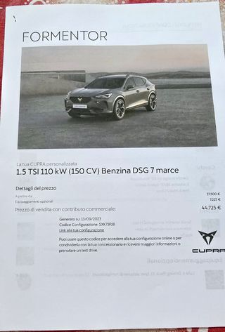 CUPRA Formentor Full Matrix 