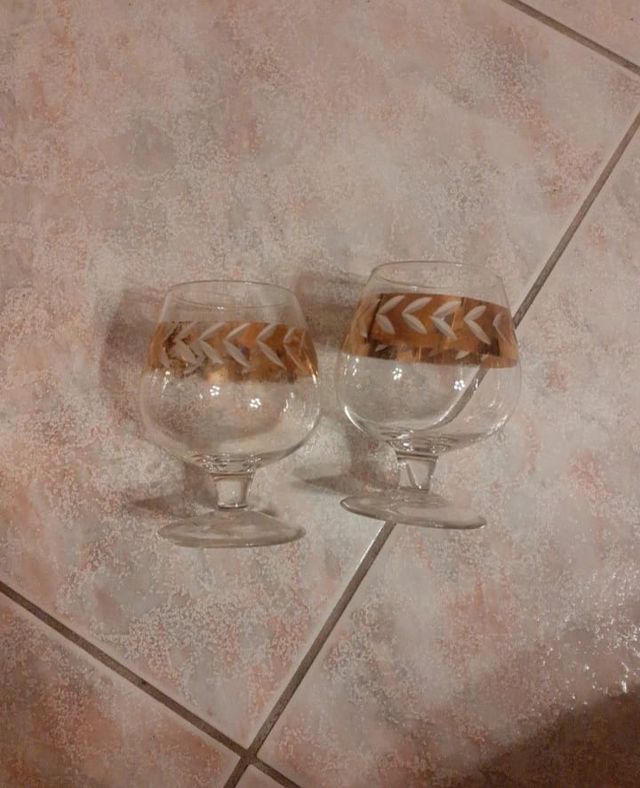 Set bicchieri vintage