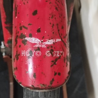 Forcella moto Guzzi lampada industrial design.