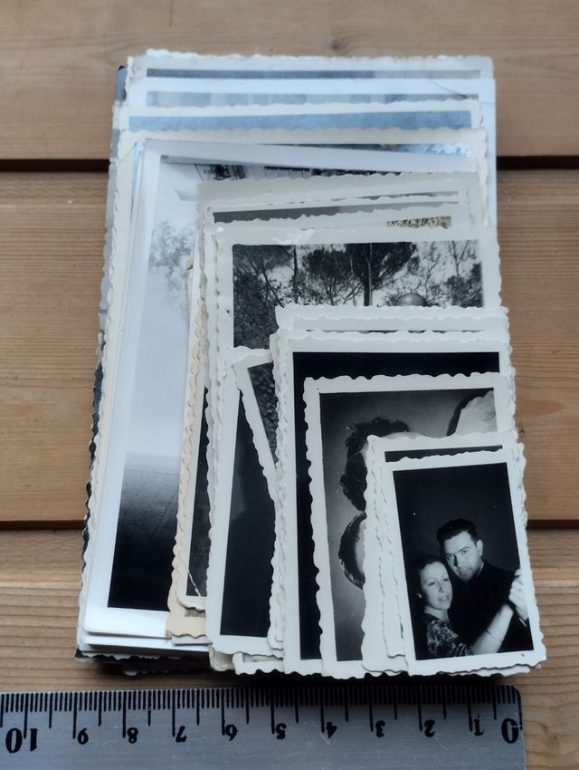 * Lote fotografías antiguas parejas años 40-60