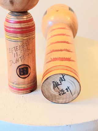 Set di 2 bambole kokeshi Japan