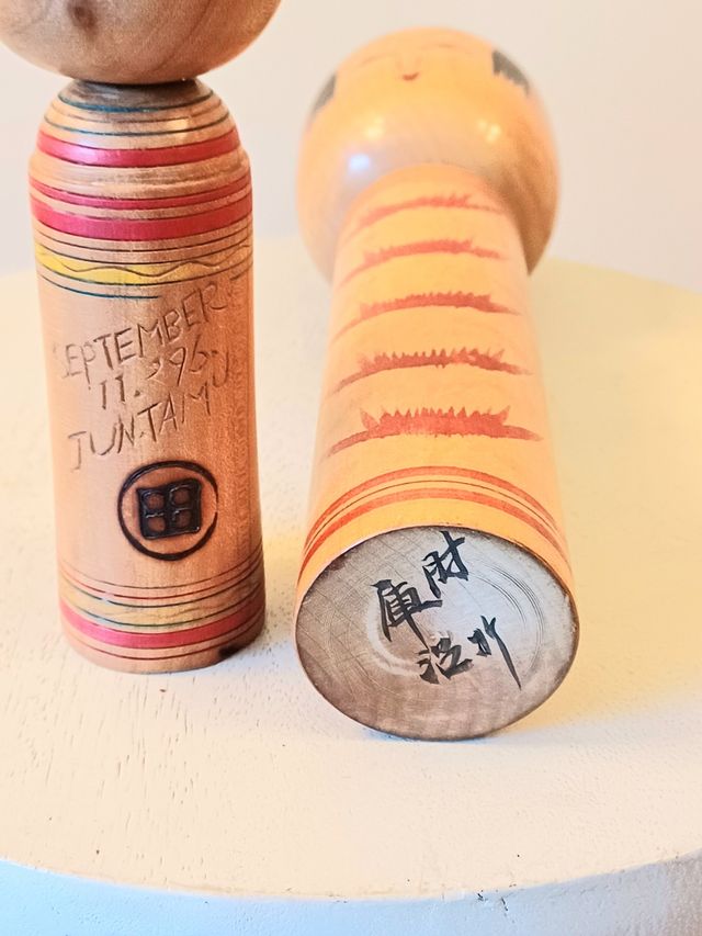 Lote 2 kokeshi muñecas Japon