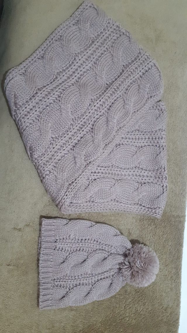 Bufanda cerrada y gorro a juego mujer Easy Wear