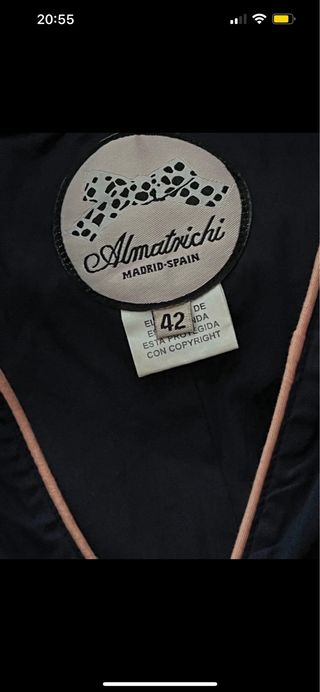 Vestido Almatrichi bordado nuevo