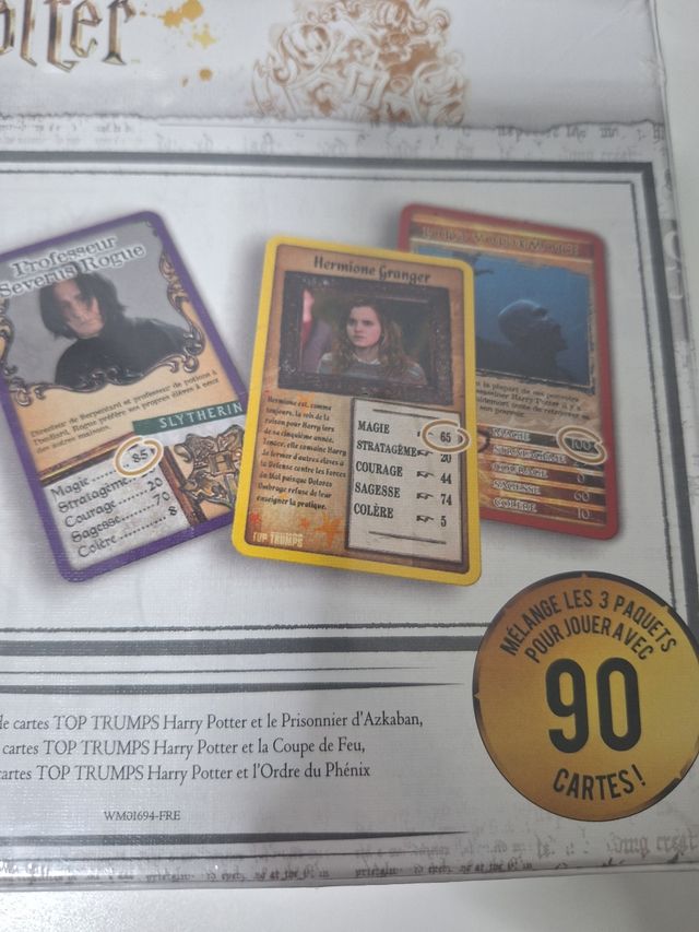 Juego de cartas de Harry Potter 