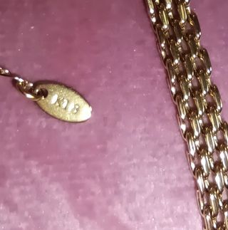 Collar de malla chapado en oro 18K